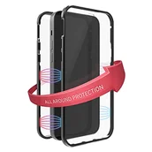 Etui i futerały do telefonów - Black Rock - Etui 360 stopni Glass Case pasuje do Apple iPhone 13 Pro Max I etui na telefon komórkowy, zamknięcie na magnes, przezroczyste, Cover (przezroczyste z czarną ramką) - miniaturka - grafika 1