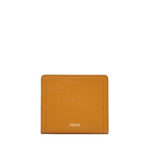 Fossil Damski portfel Logan żółta skóra Bifold, SL7829763, żółty, S, Casual