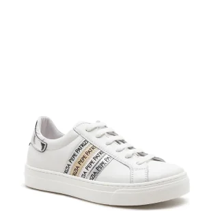 Patrizia Pepe Skórzane sneakersy - Buty dla dziewczynek - miniaturka - grafika 1