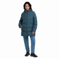 Kurtki damskie - Damska kurtka puchowa Jack Wolfskin FROZEN PALACE LONG JKT W RDS aluminium blue - XS - miniaturka - grafika 1