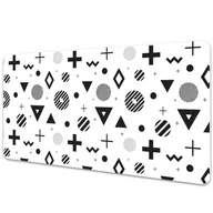 Podkładki na biurko - Podkładka na biurko Geometryczne wzory 120x60 cm - miniaturka - grafika 1