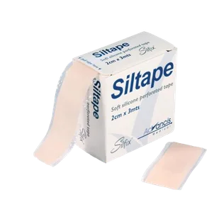 Siltape miękka taśma silikonowa perforowana 2 cm x 3 m 1 sztuka - Apteczki i materiały opatrunkowe - miniaturka - grafika 1