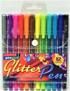 Długopisy - Długopis żelowy 12 kolorów brokatowy 2011-12 Penword - miniaturka - grafika 1