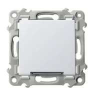 Wyłączniki światła i elektryczne - Wyłącznik pojedynczy podświetlany SZAFIR - biały - miniaturka - grafika 1