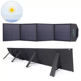 Choetech ładowarka solarna 100W składana USB C, 2x USB PD QC czarna (SC009-V2) - Panele fotowoltaiczne - miniaturka - grafika 1