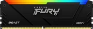 Pamięci RAM - Pamięć Kingston Fury Beast RGB, DDR4, 16 GB, 3200MHz, CL16 KF432C16BB12A/16 - miniaturka - grafika 1