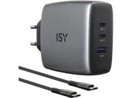 Zasilacze do laptopów - Ładowarka sieciowa ISY IAC-5100-GY 100W Szary - miniaturka - grafika 1