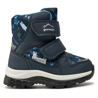 Buty dla chłopców - Śniegowce Garvalin 241855 A008 M Granatowy - miniaturka - grafika 1
