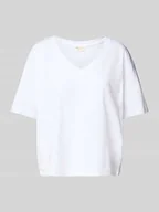 Koszulki i topy damskie - T-shirt o pudełkowym kroju z czystej bawełny - miniaturka - grafika 1