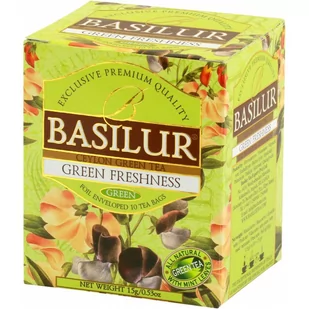 BASILUR BASILUR Herbata Bouqet Green Freshness w saszetkach 10x2g WIKR-993273 - Kawa w kapsułkach i saszetkach - miniaturka - grafika 1