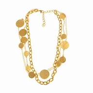 Biżuteria dla dzieci - NASZYJNIK Z MONETAMI (C15/MON/24AU) - miniaturka - grafika 1