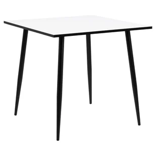 Actona Stół Obiadowy Boxhorn 75X80X80 Biały + Czarny - Stoły - miniaturka - grafika 1