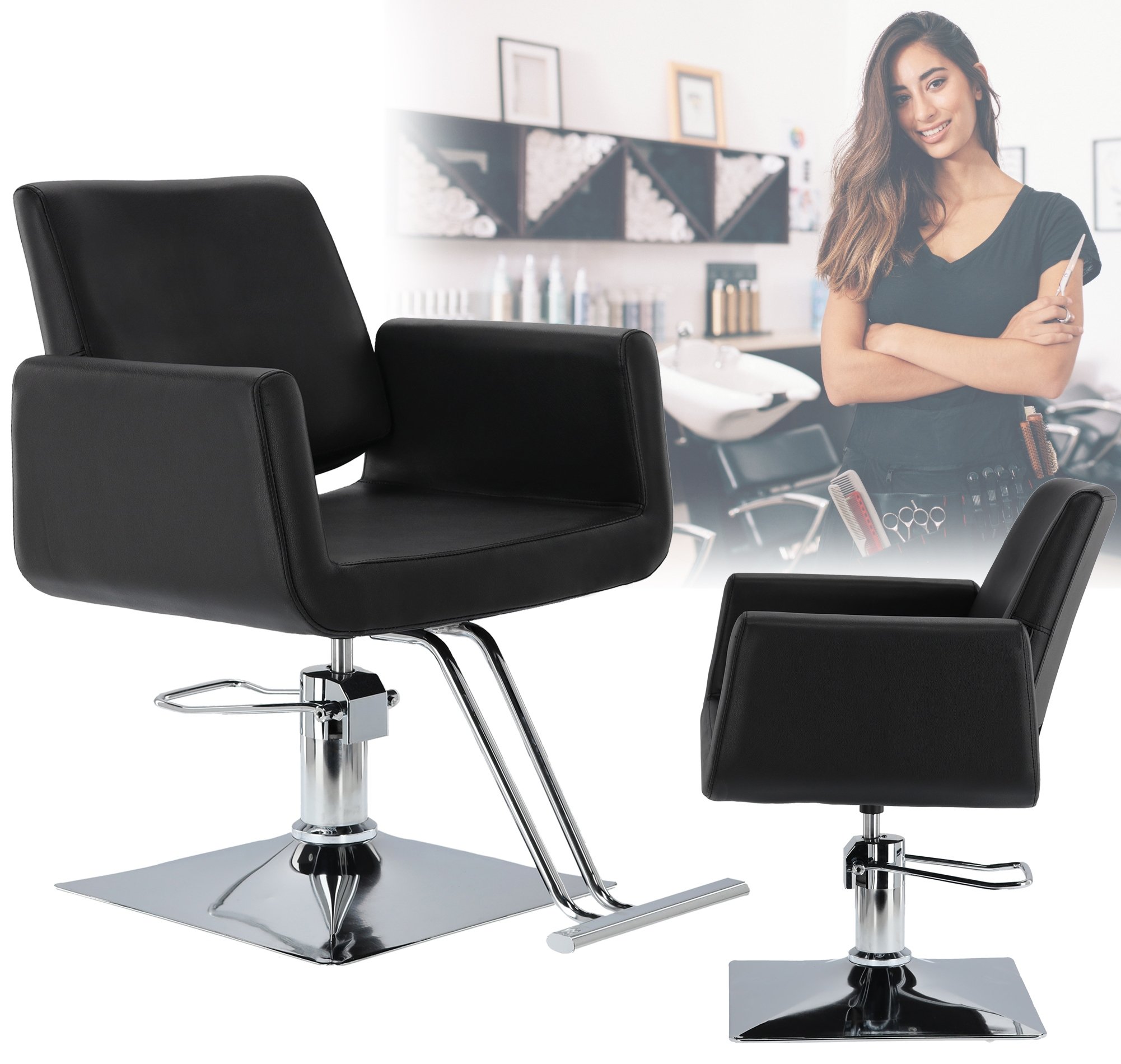 Fotel fryzjerski barberski hydrauliczny do salonu fryzjerskiego Aurora