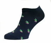 Skarpetki jeździeckie - Comodo Skarpetki krótkie - granatowe jednorożce - miniaturka - grafika 1