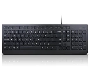 Lenovo Essential klawiatura Uniwersalne USB QWERTY Skandynawia Czarny 4Y41C68688 - Klawiatury - miniaturka - grafika 1