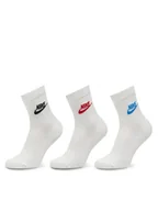 Skarpetki damskie - Nike Zestaw 3 par wysokich skarpet damskich DX5025 Biały - miniaturka - grafika 1