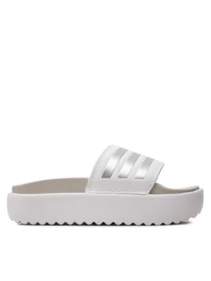 adidas Klapki adilette Platform Slides IE9703 Biały - Klapki i japonki damskie - miniaturka - grafika 1