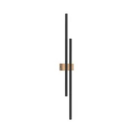 Lampy ścienne - FLASH WOOD SOSNA KINKIET 2 LED - miniaturka - grafika 1
