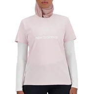 Koszulki i topy damskie - Koszulka New Balance WT41816SOI - różowa - miniaturka - grafika 1