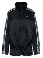 Kurtki damskie - adidas Kurtka przeciwwiatrowa w kolorze czarnym - miniaturka - grafika 1