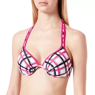 Stroje kąpielowe - eleMar damskie bikini Top, fioletowy 0-162-01 - miniaturka - grafika 1