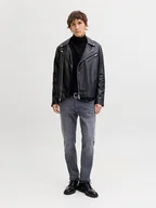 Spodnie męskie - Jack & Jones Dżinsy "Mike" - Slim fit - w kolorze antracytowym - miniaturka - grafika 1