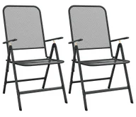 Fotele i krzesła ogrodowe - Metalowy zestaw dwóch krzeseł do ogrodu W1-W95 - miniaturka - grafika 1