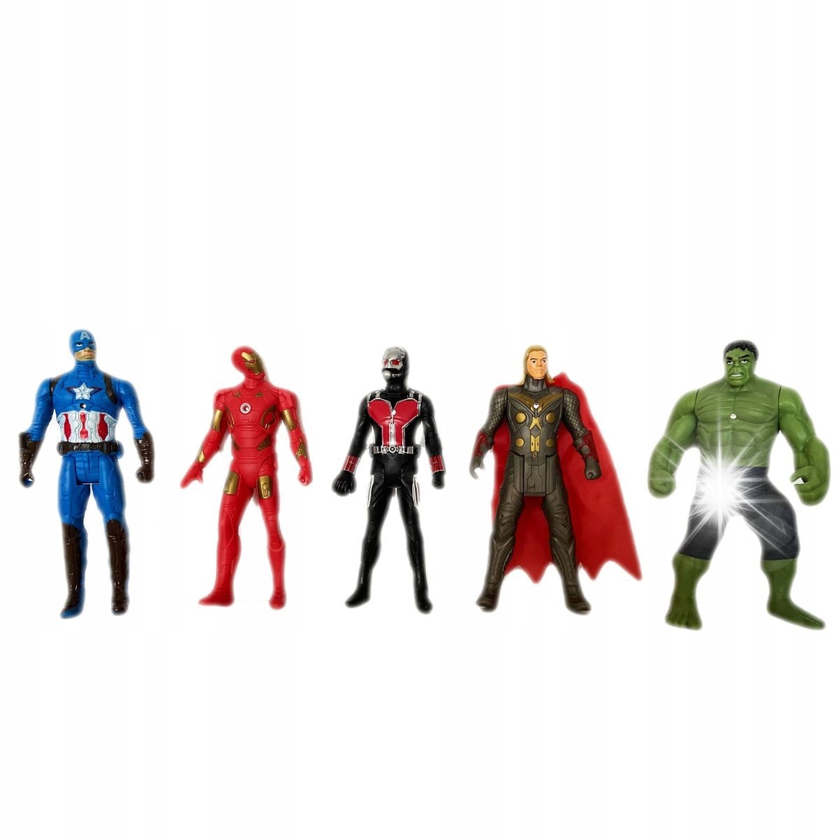 DUŻE FIGURKI AVENGERS HULK THOR AMERYKA IRON 5 SZT FIGURKA DO ZABAWY