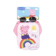 Okulary przeciwsłoneczne - Inca Peppa Pig Okulary przeciwsłoneczne i czapka 2 sztuki - miniaturka - grafika 1