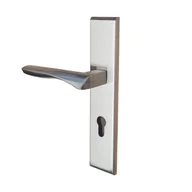 Klamki - Domino Klamka zewnętrzna Bono wkładka nikiel lewa - miniaturka - grafika 1