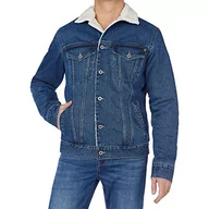 Kurtki męskie - Pepe Jeans Męska kurtka dżinsowa Pinner DLX, Niebieski (Denim-HI7), L - miniaturka - grafika 1