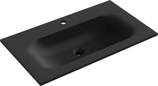 Mexen Vela umywalka wpuszczana w blat 81 x 46,5 cm, czarny mat - 25238071 - Umywalki - miniaturka - grafika 1