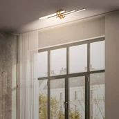 Lampy sufitowe - Briloner Lampa sufitowa LED Tinka, jasne drewno, salon / jadalnia, metal, nowoczesny - miniaturka - grafika 1