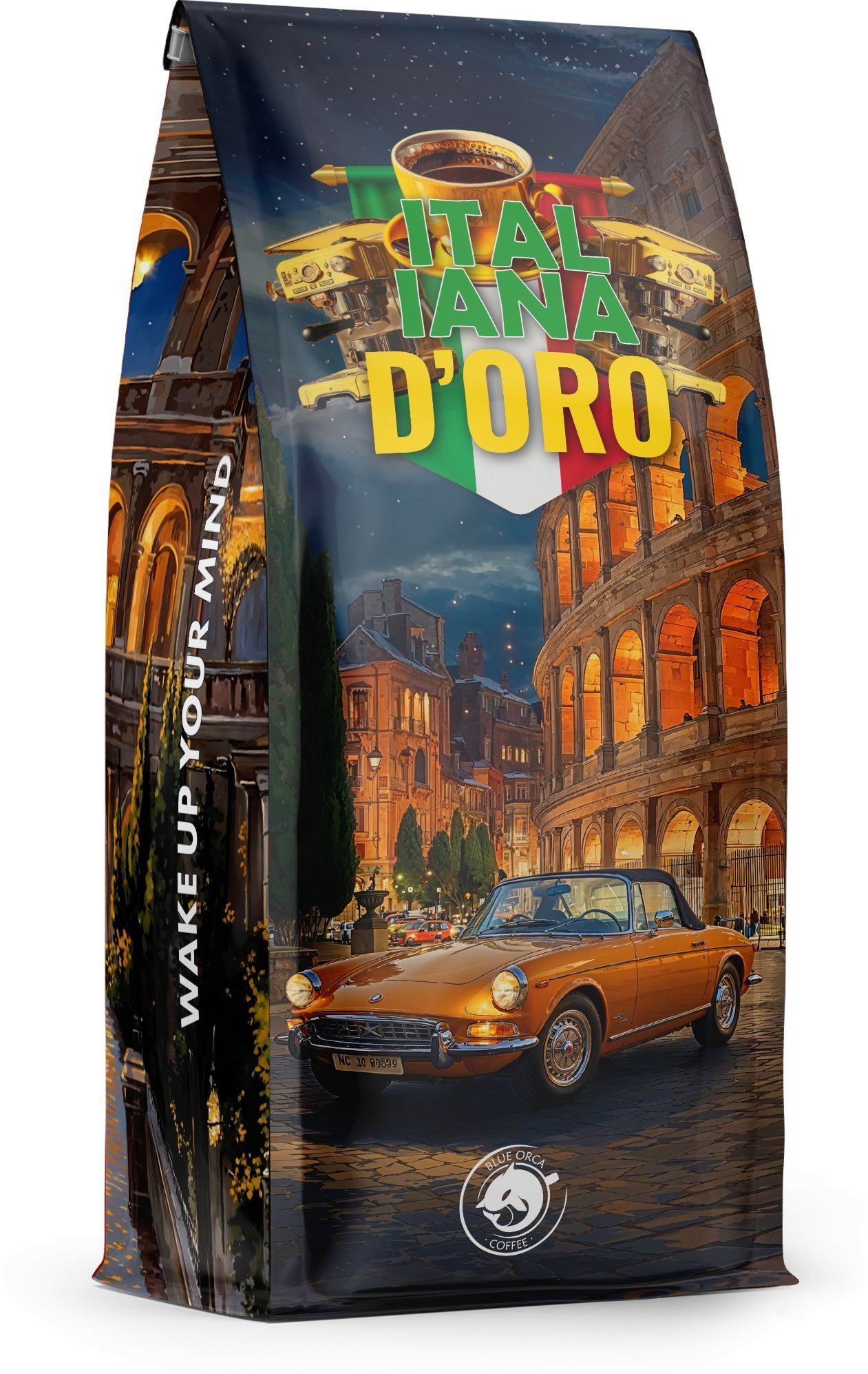 Kawa ziarnista 1kg Italiana Oro Arabica 100% Blue Orca Coffee