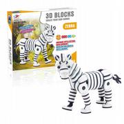 Klocki - KLOCKI PIANKOWE ZEBRA MIĘKKIE PUZZLE 3D 81EL - miniaturka - grafika 1