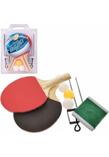 Zestaw do ping ponga paletki z siatką - Sport i wypoczynek - miniaturka - grafika 1