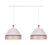 Lampy sufitowe - Duolla - Żyrandol na lince AVIGNON 2xE27/15W/230V biały/beżowy - miniaturka - grafika 1