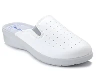 Klapki i japonki damskie - Klapki damskie białe medyczne sanitarne Inblu 50-34 skórzana wkładka-37 - miniaturka - grafika 1