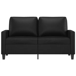 2-osobowa sofa, czarna, 120 cm, sztuczna skóra Lumarko! - Sofy i kanapy 2-osobowa sofa, czarna, 120 cm, sztuczna skóra Lumarko! - Sofy i kanapy - miniaturka - grafika 4