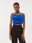 Bluzki damskie - Patrizia Pepe Bluzka 8C0544/A106-C966 Niebieski Slim Fit - miniaturka - grafika 1