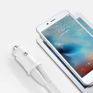 Baseus Grain Car Charger mini ładowarka samochodowa 2x USB 3.1A biały (CCALL-ML02) - Ładowarki samochodowe - miniaturka - grafika 11