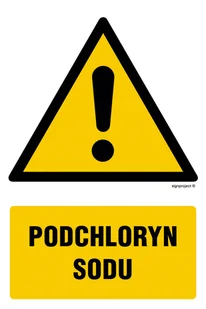 GF054 PODCHLORYN SODU, KN - FOLIA PODŁOGOWA NIEŚWIECĄCA; (300X450MM) - Tablice BHP - miniaturka - grafika 1