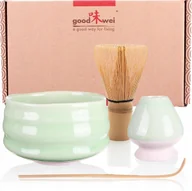 Herbata - Zestaw Do Herbaty Matcha Z Ceramiczną Miską I Akcesoriami Zestaw Matcha - miniaturka - grafika 1