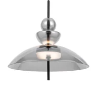 Lampy sufitowe - Salonowa lampa wisząca Bangkok MOD185PL-L6B3K6 Maytoni LED 12W 3000K czarny przydymiony - miniaturka - grafika 1