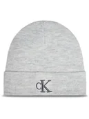 Czapki damskie - Calvin Klein Jeans Czapka Monogram Embro K60K612319 Szary - miniaturka - grafika 1
