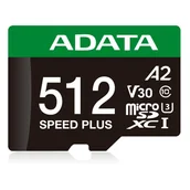 Karty pamięci - ADATA Speed Plus 512 GB MicroSDXC Klasa 10 UD512GUI3V30A2SP-RA1 - miniaturka - grafika 1