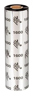 Zebra 1600 Wax taśma termiczna 450 m Czarny 01600BK08345 - Taśmy do drukarek barwiące - miniaturka - grafika 1