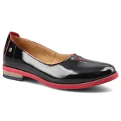 Półbuty damskie - Czarne Półbuty Maciejka Damskie Stylowe Buty - miniaturka - grafika 1