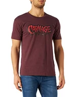Koszulki męskie - Marvel Męski T-shirt, bordowy, L - miniaturka - grafika 1