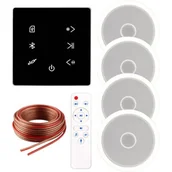 Głośniki i kolumny - MUSICMATE MM-SN300-B InvisiaSound Biało-czarny - miniaturka - grafika 1